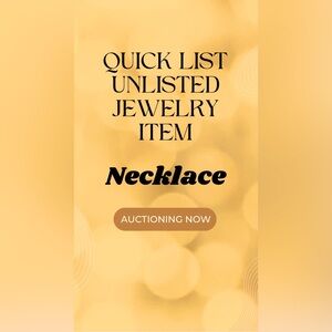 Live Auction Unlisted NECKLACE Template